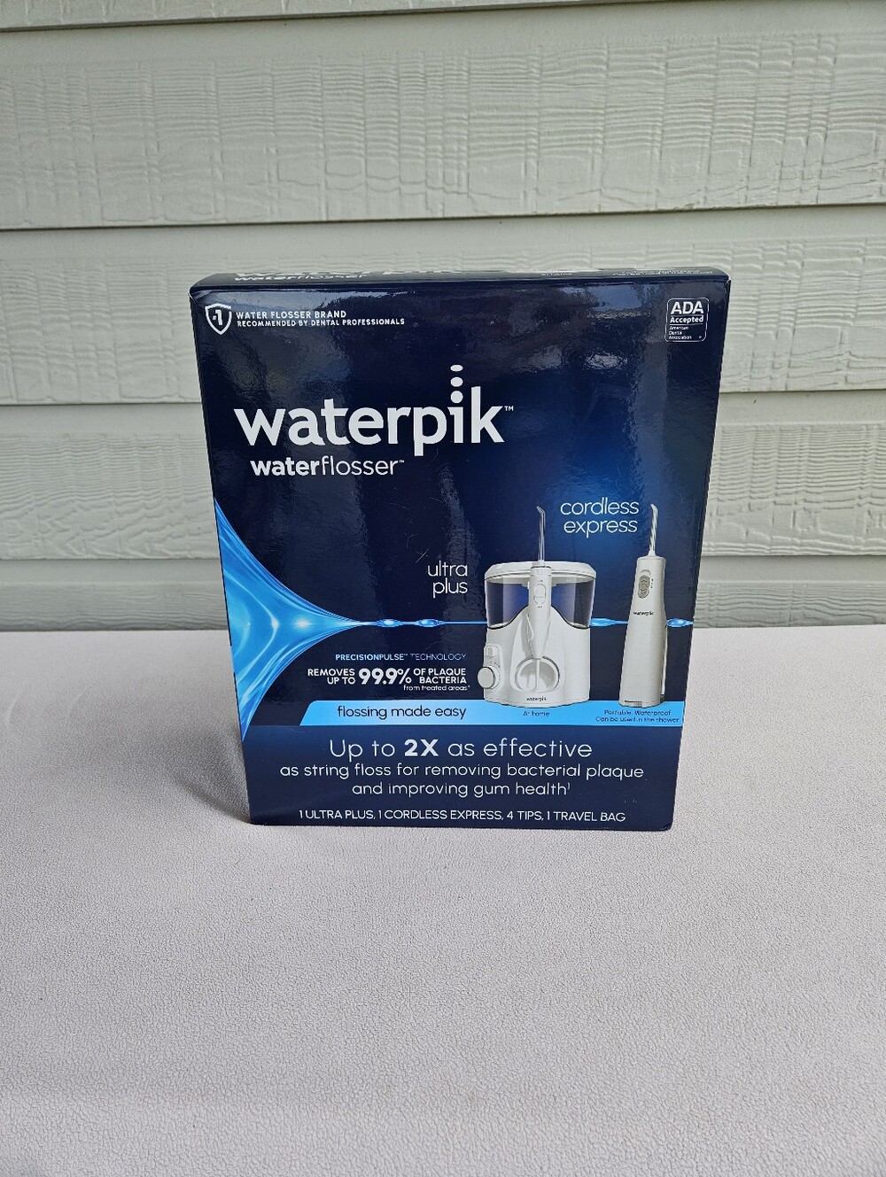 Waterpik Water Flosser Ultra Plus and Cordless Express Bundle Set Teeth Braces